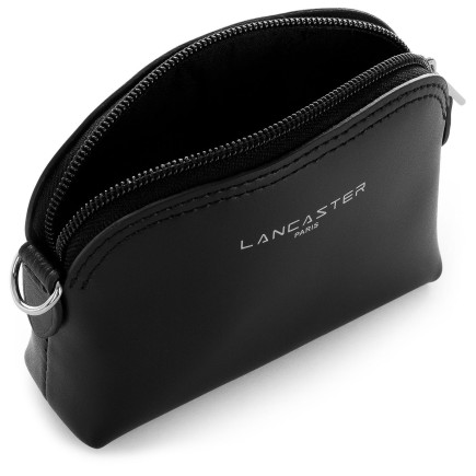 PORTE MONNAIE SMOOTH NOIR LANCASTER