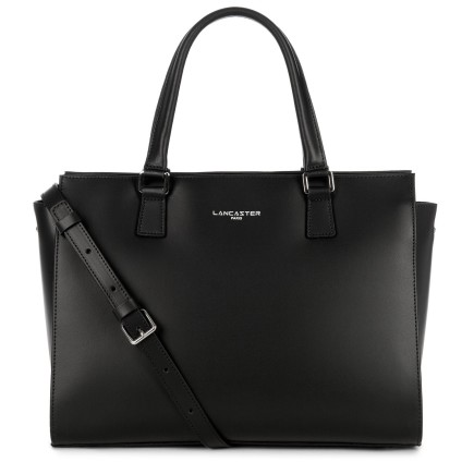SAC À MAIN SMOOTH NOIR LANCASTER