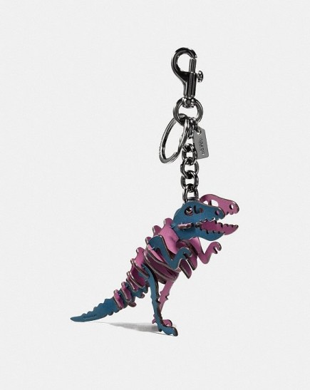 PORTE CLÉS REXY DENIM FONCÉ COACH