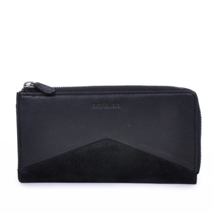PORTEFEUILLE LINN NOIR NAT & NIN