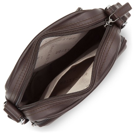 SACOCHE SOFT VINTAGE HOMME MARRON LANCASTER