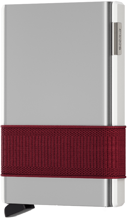 PORTE CARTES CARDSLIDE BLANC ET BORDEAUX SECRID