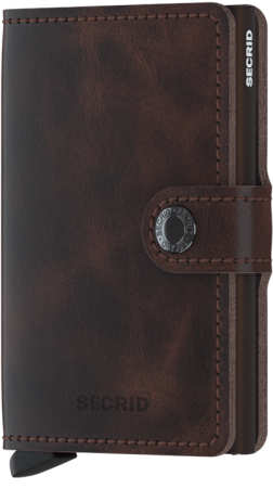 PORTE CARTES MINIWALLET VINTAGE CHOCOLATE SECRID