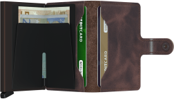 PORTE CARTES MINIWALLET VINTAGE CHOCOLATE SECRID