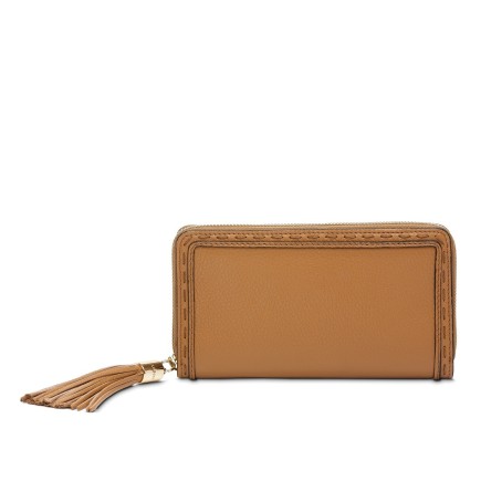 COMPAGNON LONG ZIPPÉ PREMIER FLIRT CAMEL LANCEL