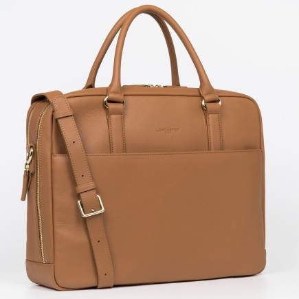 PORTE DOCUMENTS MADEMOISELLE BUSINESS CAMEL LANCASTER
