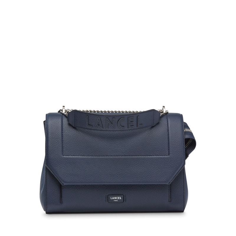 SAC À RABAT NINON GRAND MODÈLE BLEU PÉTROLE LANCEL SAC À RABAT NINON GRAND MODÈLE BLEU PÉTROLE LANCEL