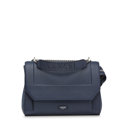 SAC À RABAT NINON GRAND MODÈLE BLEU PÉTROLE LANCEL