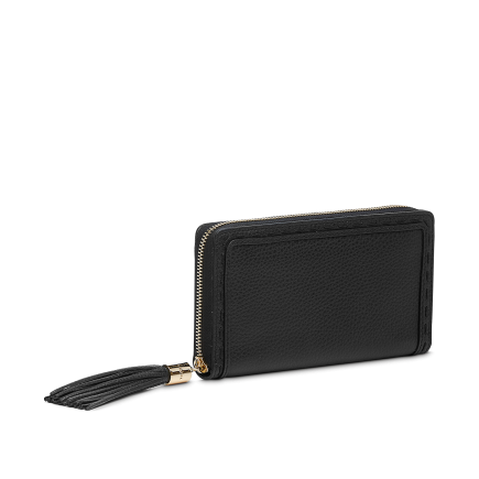 COMPAGNON LONG ZIPPÉ PREMIER FLIRT NOIR LANCEL