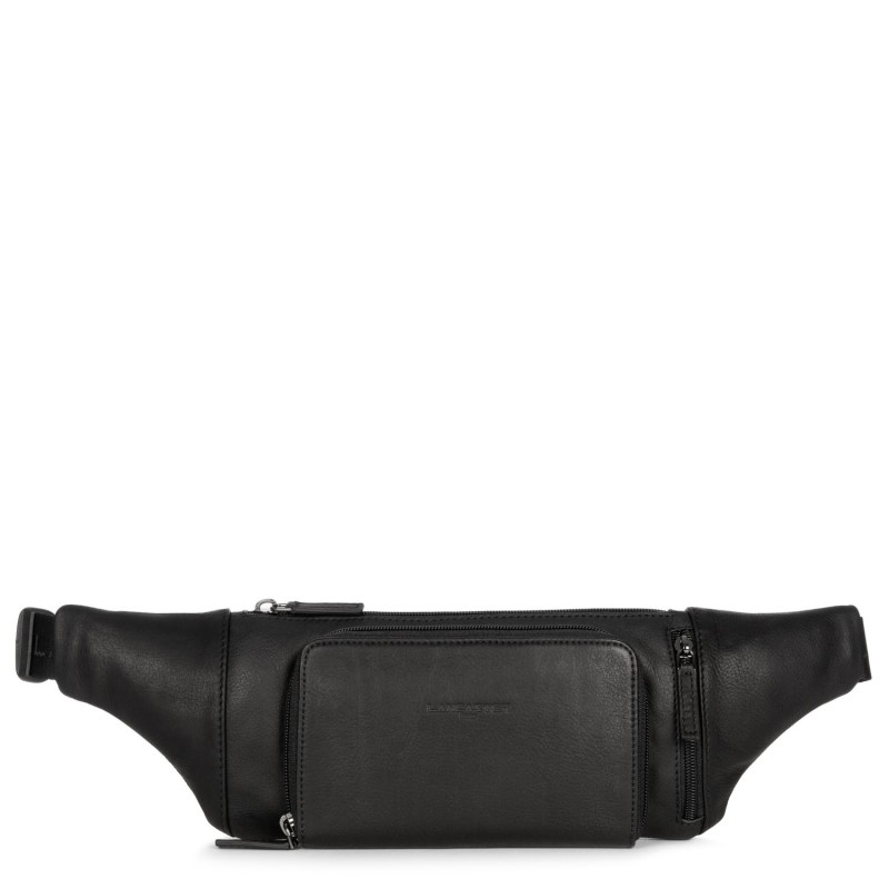 SAC BANANE SOFT VINTAGE HOMME NOIR LANCASTER