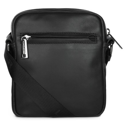 SAC PORTÉ CROISÉ SOFT VINTAGE HOMME NOIR LANCASTER