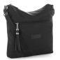 SAC BESACE BASIC POMPON NOIR LANCASTER
