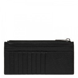 PORTE CARTES ET PAPIERS FOULONNÉ PM NOIR LANACASTER