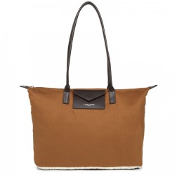 GRAND SAC CABAS ÉPAULE ACTUAL MAYA POLAIRE CAMEL LANCASTER