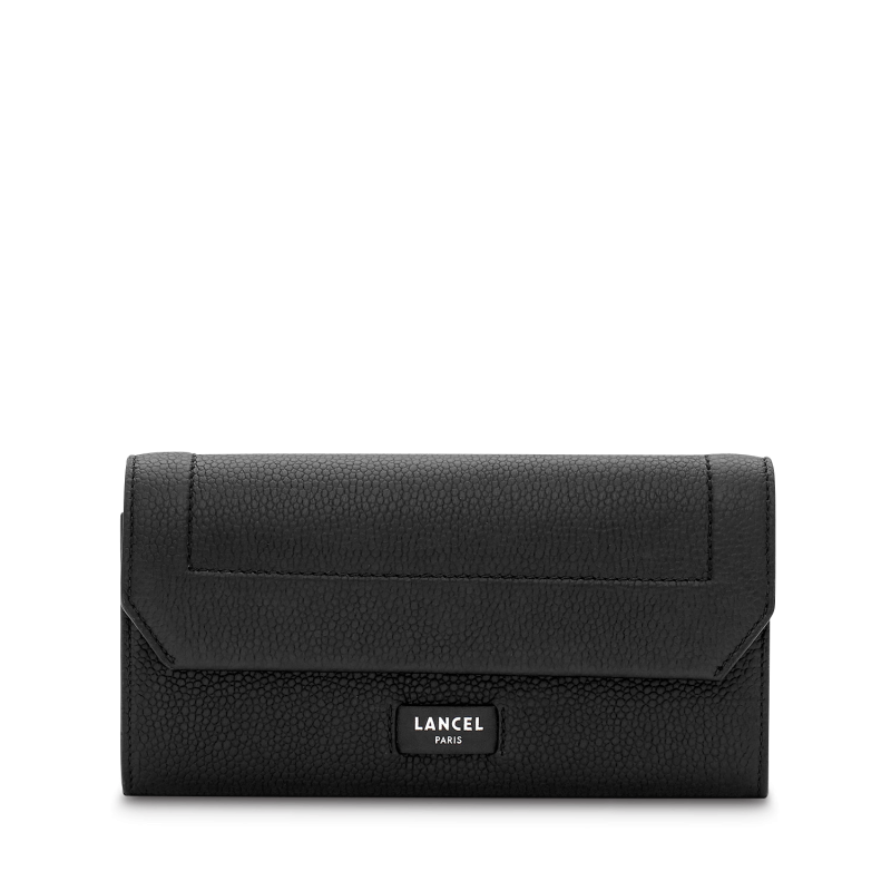 PORTEFEUILLE À RABAT NINON NOIR LANCEL PORTEFEUILLE À RABAT NINON NOIR LANCEL