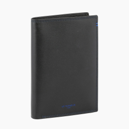 PORTEFEUILLE VERTICAL ZIPPÉ MARTIN NOIR LE TANNEUR