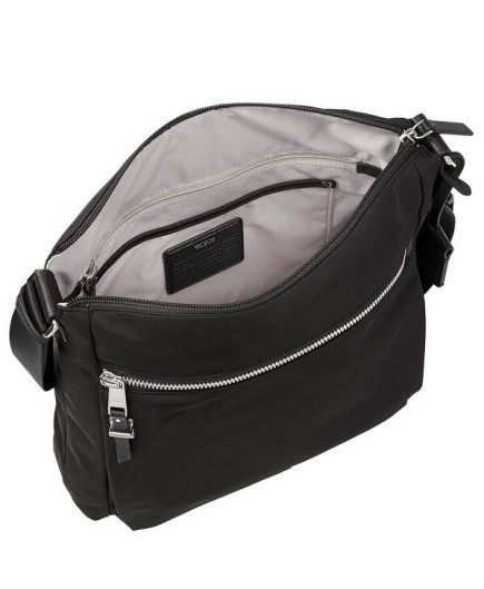 SAC PORTÉ CROISÉ CANTON VOYAGEUR NOIR/SILVER TUMI