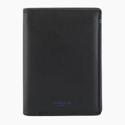 PORTEFEUILLE VERTICAL ZIPPÉ MARTIN NOIR LE TANNEUR