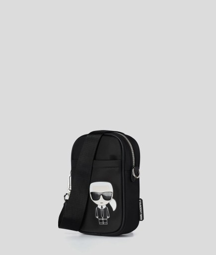 SAC BANDOULIÈRE EN NYLON IKONIK NOIR KL