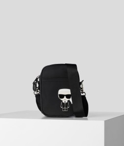 SAC BANDOULIÈRE EN NYLON IKONIK NOIR KL