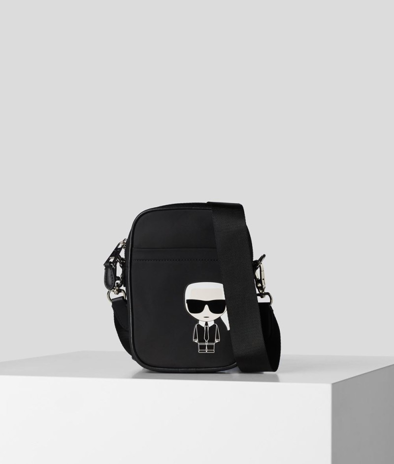 SAC BANDOULIÈRE EN NYLON IKONIK NOIR KL