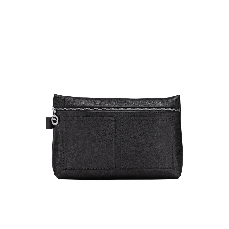 LONGCHAMP LE FOULONNÉ TROUSSE DE TOILETTE NOIR LONGCHAMP LE FOULONNÉ TROUSSE DE TOILETTE NOIR