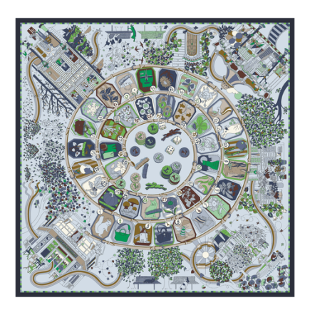 CARRÉ DE SOIE 90CM LONGCHAMP ORAGE