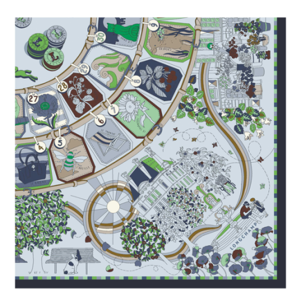 CARRÉ DE SOIE 90CM LONGCHAMP ORAGE