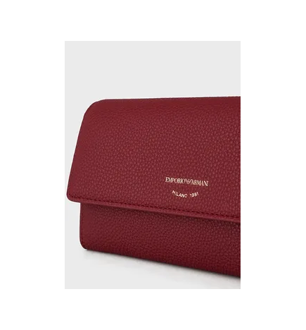 PORTEFEUILLE À RABAT BORDEAUX EMPORIO ARMANI