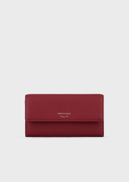 PORTEFEUILLE À RABAT BORDEAUX EMPORIO ARMANI
