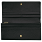 LONGCHAMP LE FOULONNÉ PORTEFEUILLE LONG À RABAT NOIR LONGCHAMP LE FOULONNÉ PORTEFEUILLE LONG À RABAT NOIR