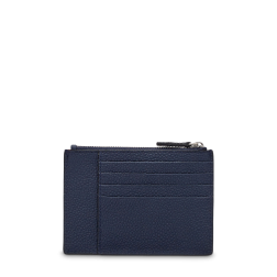 PORTE CARTES ZIPPÉ NINON BLEU PÉTROLE LANCEL