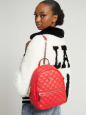 SAC À DOS CESSILY SURPIQUÉ ROUGE LIPSTICK GUESS