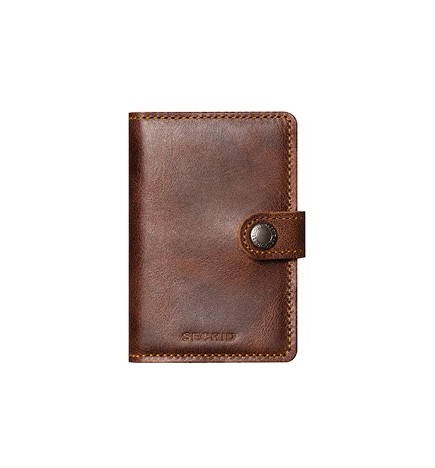 PORTE CARTES MINIWALLET SECRID BRUN VINTAGE