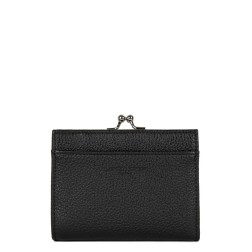 PORTE MONNAIE FERMOIR FOULONNÉ PM NOIR LANCASTER