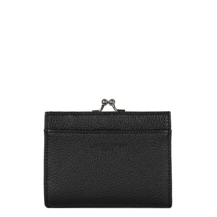 PORTE MONNAIE FERMOIR FOULONNÉ PM NOIR LANCASTER