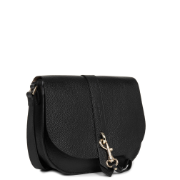 SAC BESACE FOULONNÉ DOUBLE HOOK NOIR IN NUDE LANCASTER