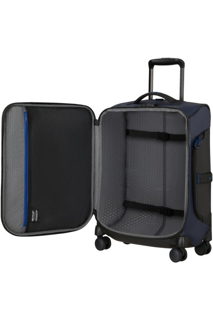 VALISE CABINE 4 ROUES 55CM ECODIVER BLEU NUIT SAMSONITE