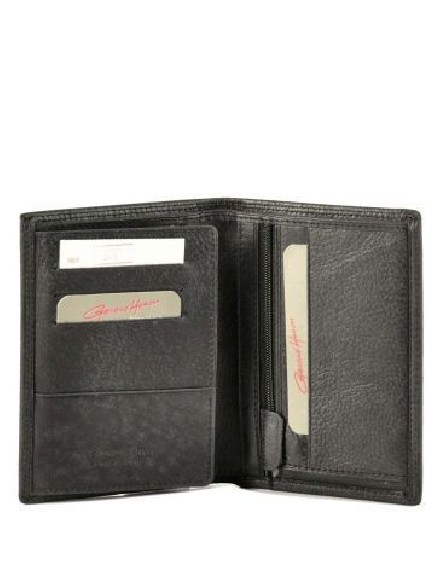PORTEFEUILLE SAHARA NOIR HENON