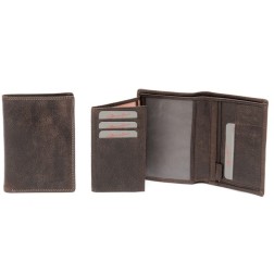 PORTEFEUILLE SAHARA CHOCOLAT HENON