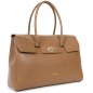 TRÈS GRAND SAC PORTÉ MAIN FOULONNÉ MILANO CAMEL LANCASTER