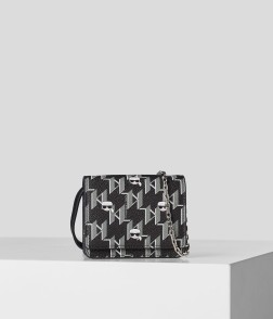 PETIT SAC PORTÉ ÉPAULE K/IKONIK MONOGRAM NOIR/MULTI KL