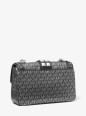 SAC PORTÉ ÉPAULE SOHO NOIR/SILVER MK