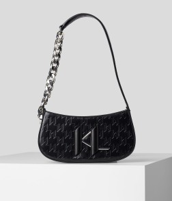 SAC PORTÉ ÉPAULE K/SADDLE CHAIN NOIR KL
