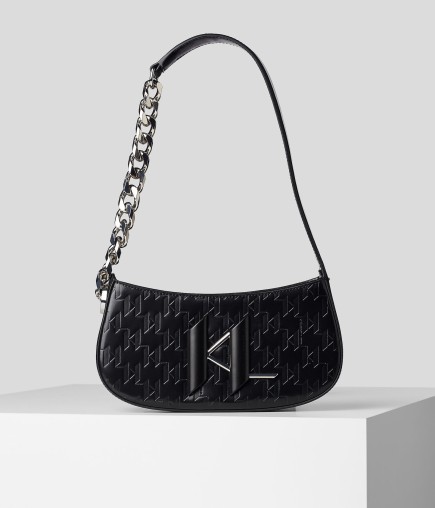 SAC PORTÉ ÉPAULE K/SADDLE CHAIN NOIR KL
