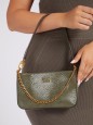 SAC PORTÉ ÉPAULE KATEY IMPRIMÉ PYTHON OLIVE GUESS