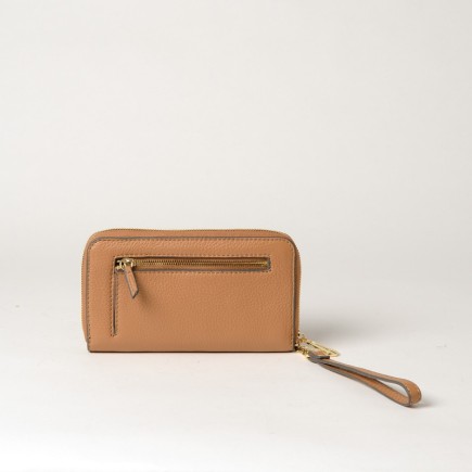 PORTEFEUILLE ZIPPÉ GOLIATH ROMY HAVANE MD