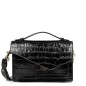 SAC TROTTEUR NOIR CROCO (Anna) LANCASTER X ZOÉ
