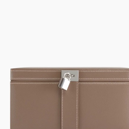 COFFRET BIJOUX GM TAUPE LE TANNEUR