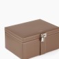 COFFRET BIJOUX GM TAUPE LE TANNEUR